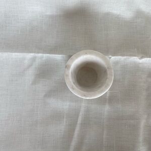 White Marble Pinch Pot